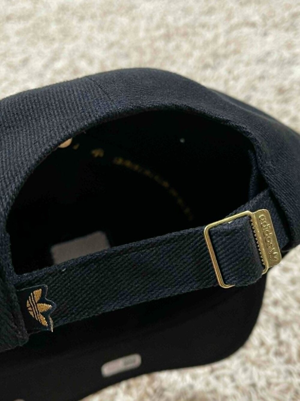 Adidas Unisex 5-Panel Limited Strapback Cap Hat Black Gold Metallic JJ9390 OS - Picture 10 of 13